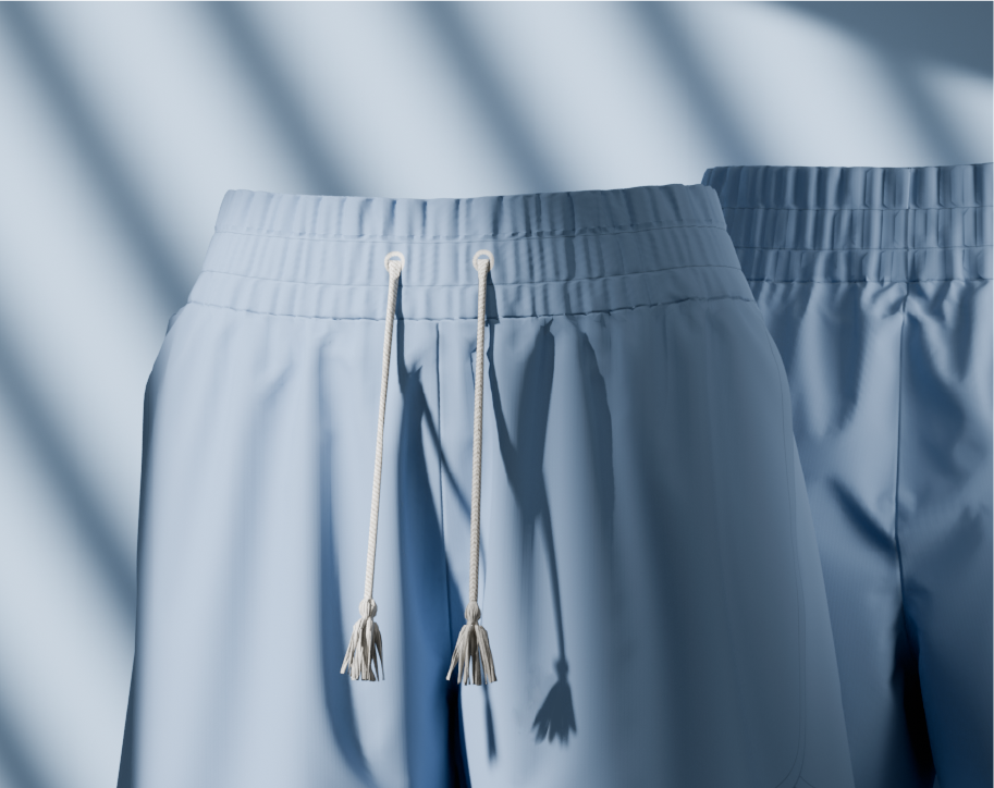 creating a 3D tassel draw cord