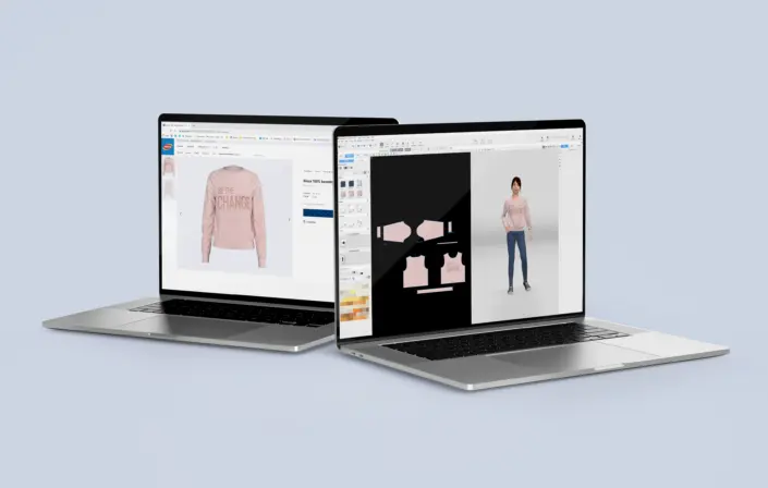 3D fashion design software VStitcher and the end result presented on the Pepco online store